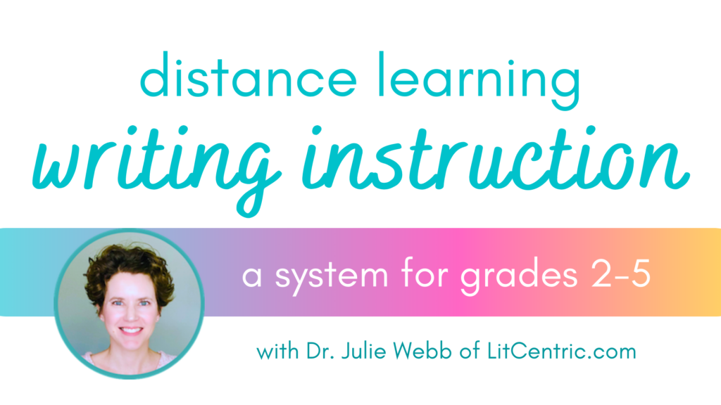 Distance learning writing instruction. A system for grades 2-5.
